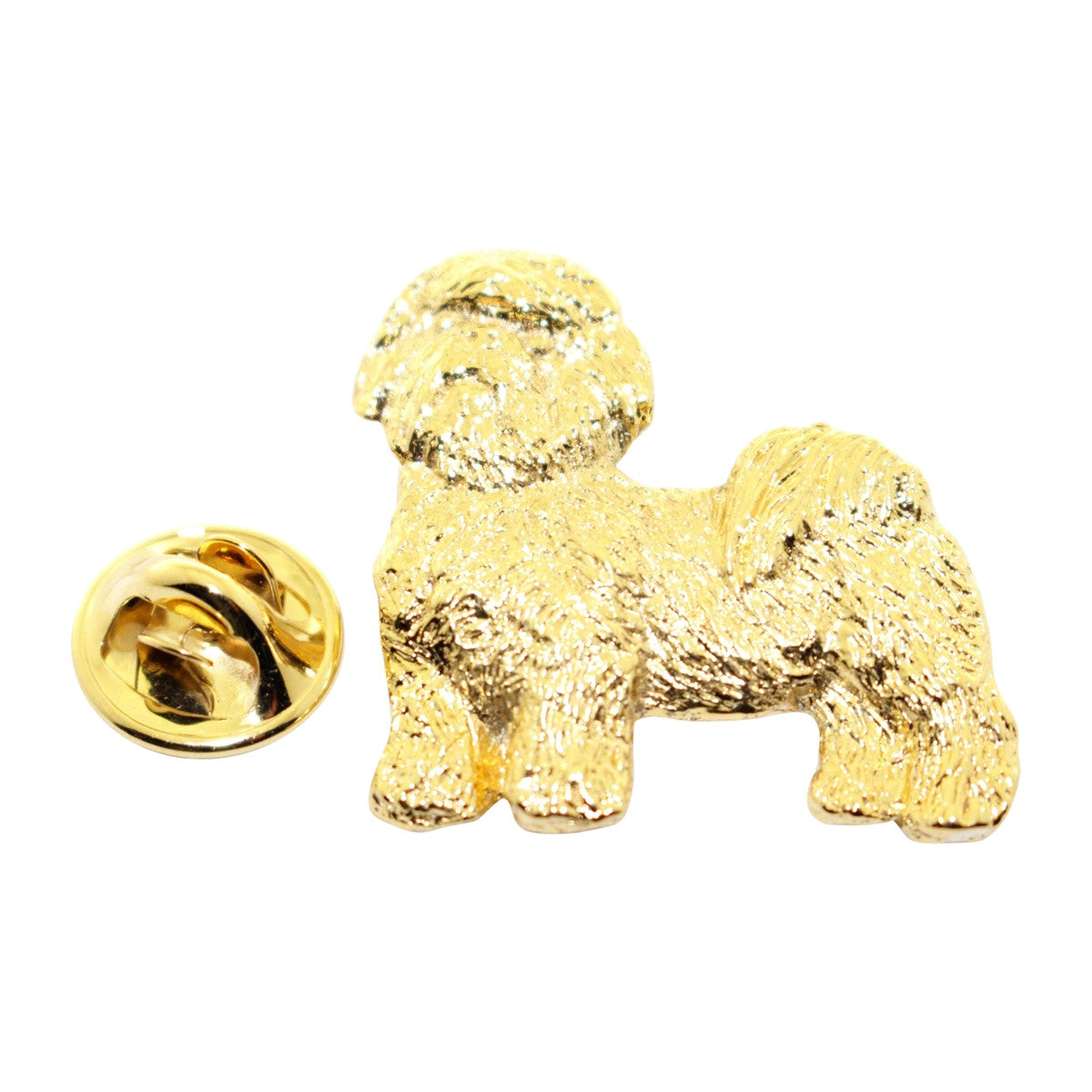 Shih Tzu Pin ~ 24K Gold ~ Lapel Pin ~ 24K Gold Lapel Pin ~ Sarah's Treats & Treasures